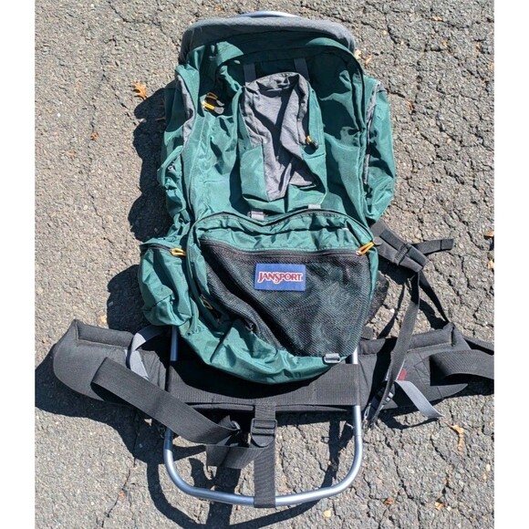 Vintage Jasport Rainer Green Hiking Camping Backpack w/ Frame - Picture 1 of 12